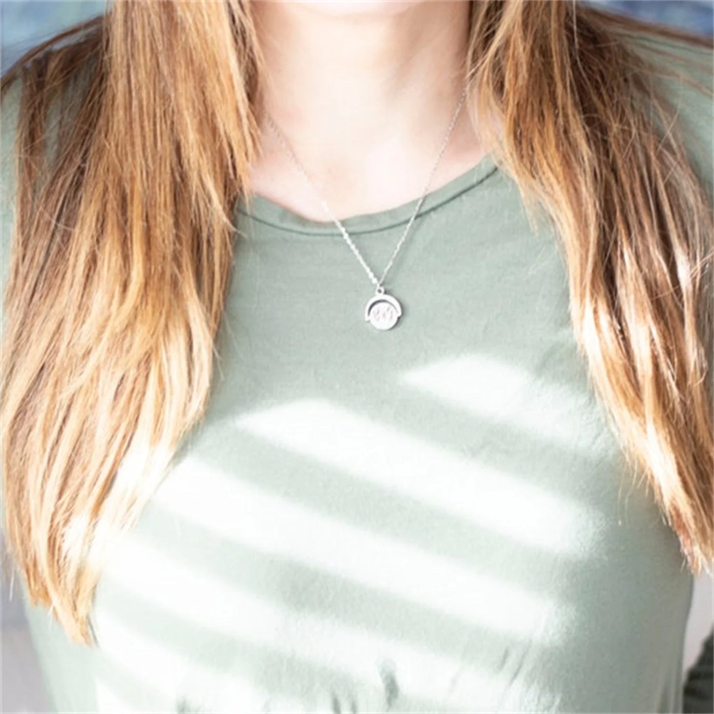 Spinner Personalised Name Necklace Spinner Necklace I Love You Women Necklace Gift for Her Stainless Steel Custom Name Necklac